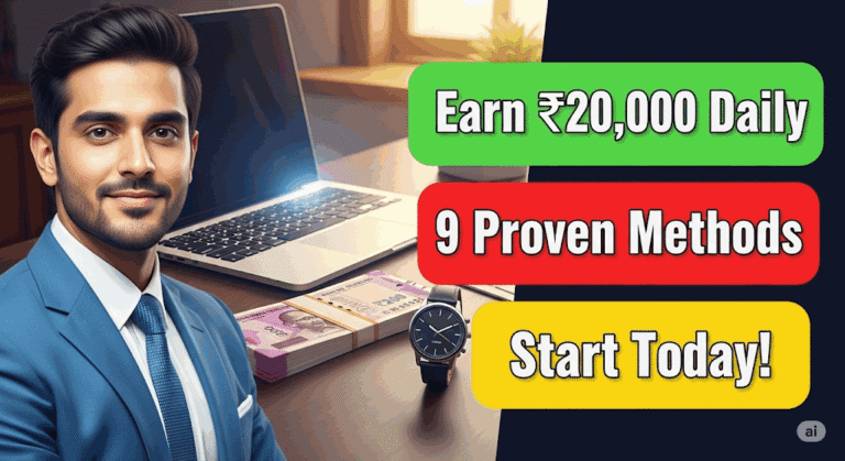 How to Earn ₹20,000 in One Day: 9 Proven Methods for 2025